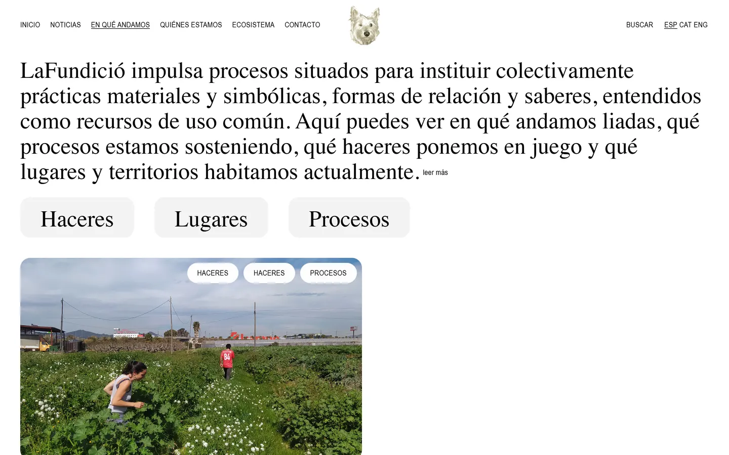 Sección de procesos en curso de LaFundició