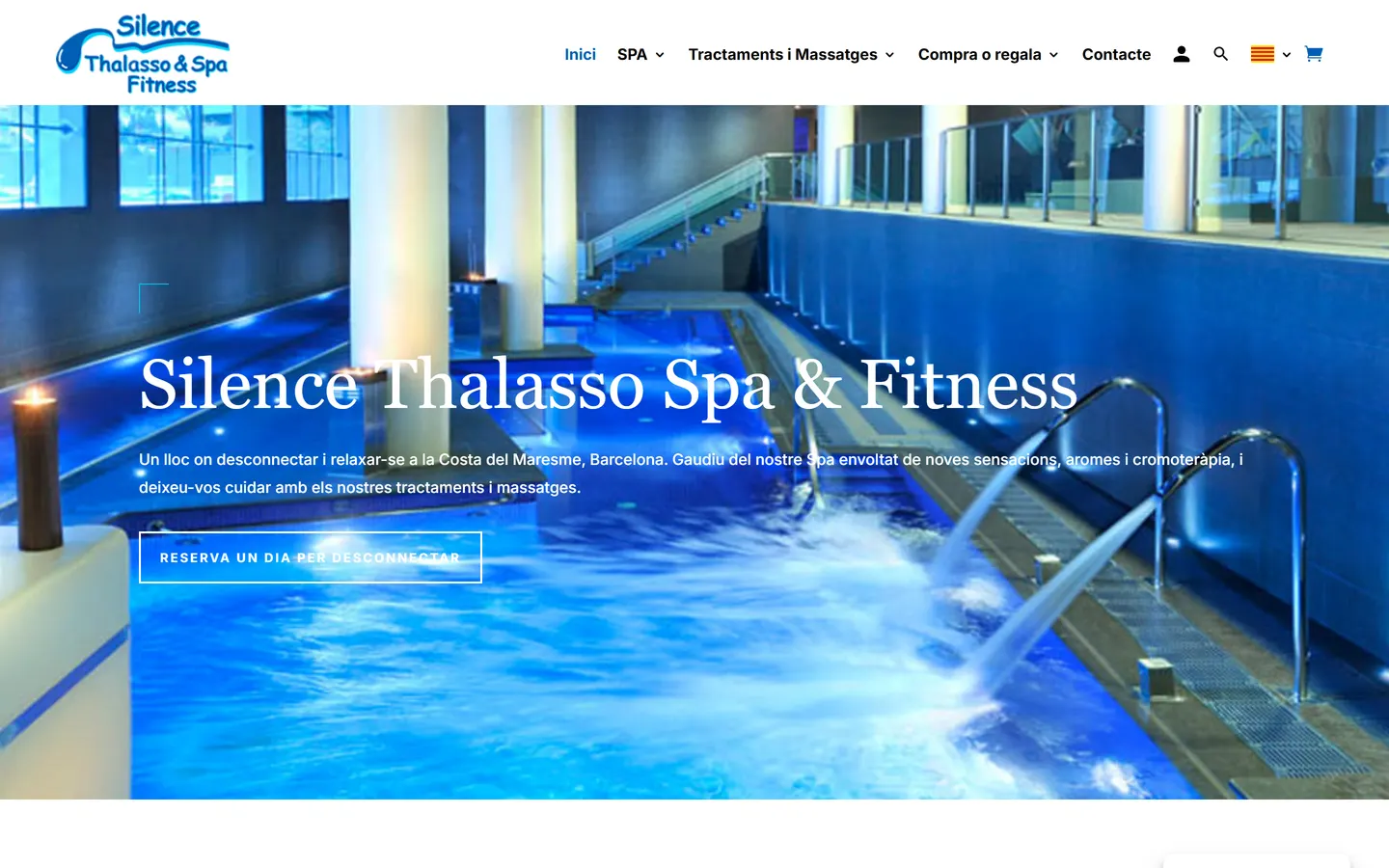 Home del spa Silence Thalasso en el Maresme